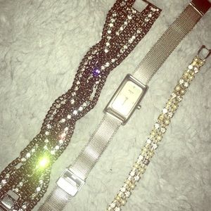 Boccia watch with matching bracelets